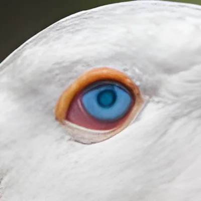The eye after run 2: sharp edges and a rounder pupil.